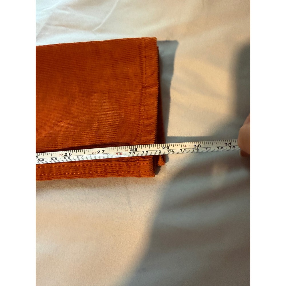 Old Navy Rockstar Super Skinny High Rise Corduroy Pants Rust Orange Size 2 - Picture 6 of 7